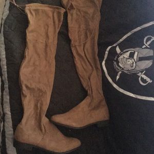 Tall sexy tan boots